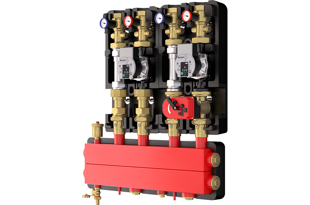 Distribution units and boiler room manifolds