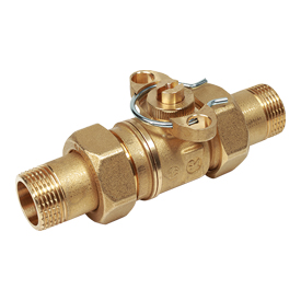 R277 2-way zone valve, male-male connections with tail pieces