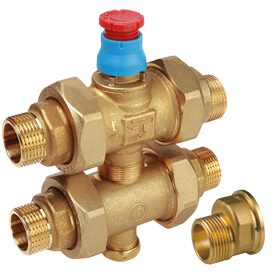 R292E 3-way piston zone valve male-male connections with eccentric tail pieces